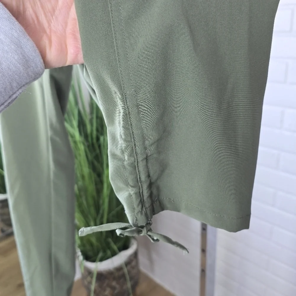 CL🚨 Sunday Green Jogger Pants Size 2 Ruched Hem - Picture 11 of 13